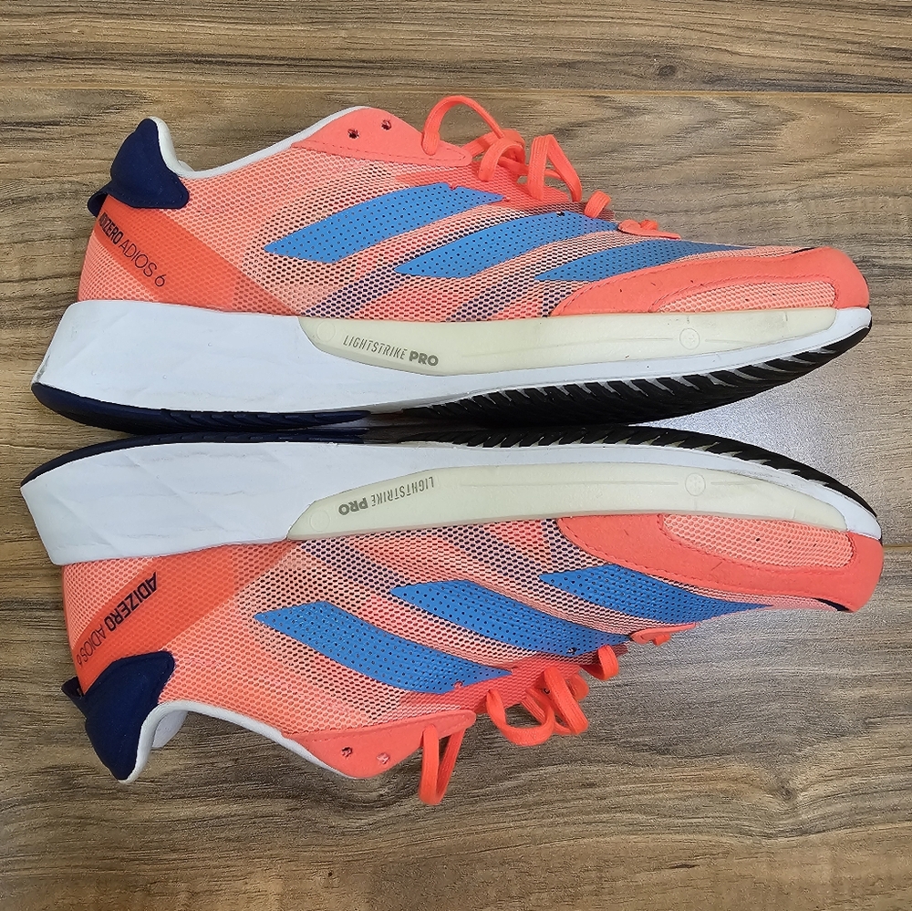 ADIDAS Adizero Adios 6 'Turbo Sky Rush' Women's Running Shoes - Picture 8 of 14
